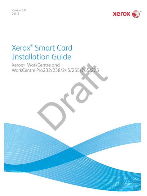 xerox smart card enablement kit|Smart Card Installation .